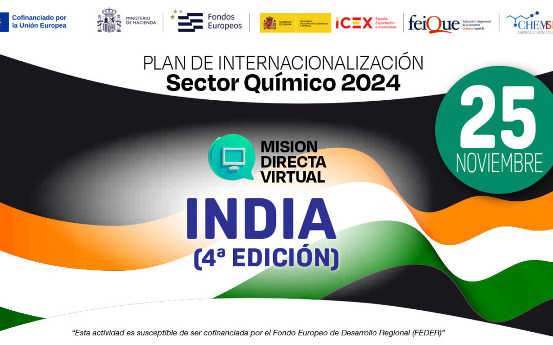 Misión comercial directa virtual a India 2024 – Sector productos químicos