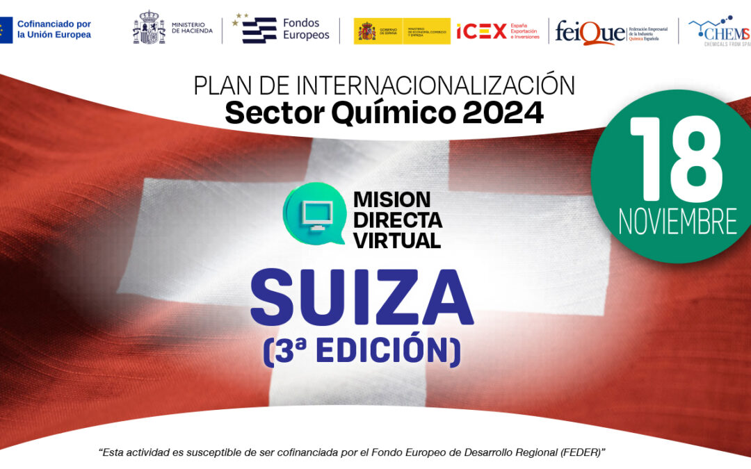 Misión comercial directa virtual a Suiza 3ª edición – Sector productos químicos