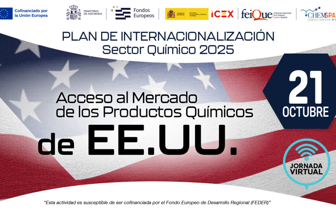Jornada virtual de Acceso al Mercado de los Productos Químicos de Estados Unidos 2025. 21 Octubre